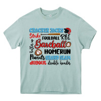 Arona baseball typography words Heavy Core Tee - Artiststas