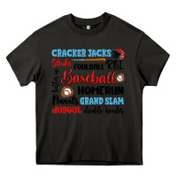 Asphalt baseball typography words Heavy Core Tee - Artiststas