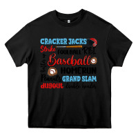 Black baseball typography words Heavy Core Tee - Artiststas
