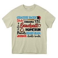 Mossy baseball typography words Heavy Core Tee - Artiststas