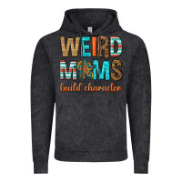 Vintage Black weird moms build character Vintage Hoodie - texasbilliewilder