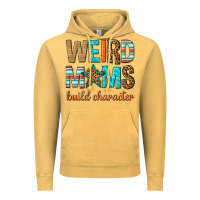Vintage Mustard weird moms build character Vintage Hoodie - texasbilliewilder