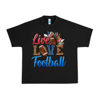 Black live love american football Urban Heavy Tee - HRA Design Shop