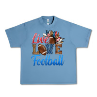 Pebble Blue live love american football Urban Heavy Tee - HRA Design Shop