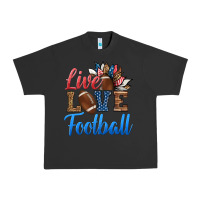 Pigment Black live love american football Urban Heavy Tee - HRA Design Shop