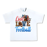 Live Love American Football Urban Heavy Tee | Teevron