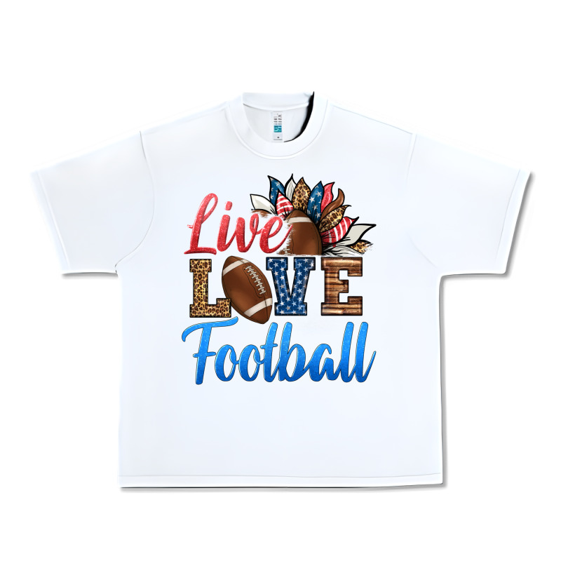 Live Love American Football Urban Heavy Tee by HRA Design Shop | Teevron