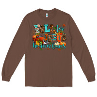 Chestnut fall for jesus he never leaves Long Sleeve Tee - AdoDesignShop