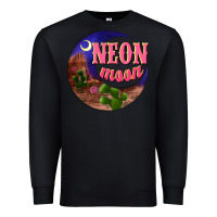Black neon moon Premium Sweatshirt - NancyCooperArtShop