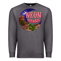 Charcoal Heather neon moon Premium Sweatshirt - NancyCooperArtShop