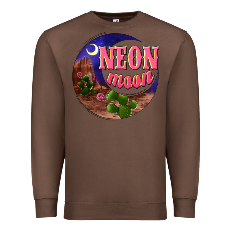 Neon Moon Premium Sweatshirt by NancyCooperArtShop | Teevron