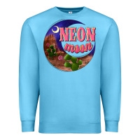 Ocean Blue neon moon Premium Sweatshirt - NancyCooperArtShop