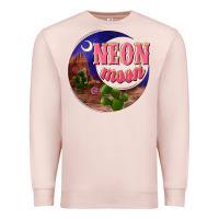 Pale Pink neon moon Premium Sweatshirt - NancyCooperArtShop