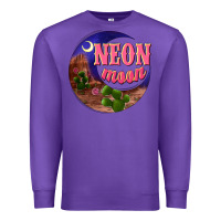 Purple neon moon Premium Sweatshirt - NancyCooperArtShop