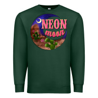 Sports Green neon moon Premium Sweatshirt - NancyCooperArtShop