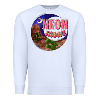 White neon moon Premium Sweatshirt - NancyCooperArtShop