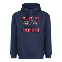 Navy sorry ladies my heart belongs to mommy Heavyweight Hoodie - MaliasSmallBusiness
