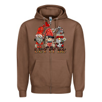 Chestnut let it be ladybug gnomies Zipper Hoodie - BarkalooDesign