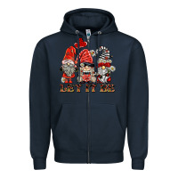 Navy let it be ladybug gnomies Zipper Hoodie - BarkalooDesign