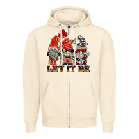 Sandshell let it be ladybug gnomies Zipper Hoodie - BarkalooDesign