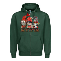 Sports Green let it be ladybug gnomies Zipper Hoodie - BarkalooDesign