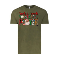 Vintage Olive afro santa's favorite volleyball player for christ Vintage Tee - FaDigitalArtStudio