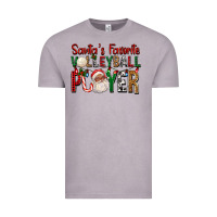 Vintage Zinc afro santa's favorite volleyball player for christ Vintage Tee - FaDigitalArtStudio