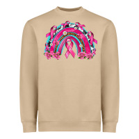 Mushroom Breast Cancer Rainbow Heavyweight Sweatshirt - texasbilliewilder