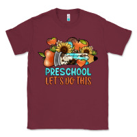 Burgundy preschool let's do this Classic Tee - JahusDesignShop