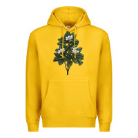 Lemon Magnolia Flower Illustrations Premium Hoodie - LillyAllenDesigns