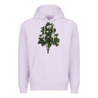 Lilac Magnolia Flower Illustrations Premium Hoodie - LillyAllenDesigns