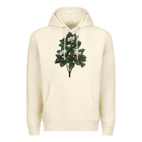 Sandshell Magnolia Flower Illustrations Premium Hoodie - LillyAllenDesigns