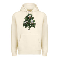 Tofu Magnolia Flower Illustrations Premium Hoodie - LillyAllenDesigns