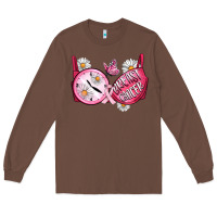 Chestnut Hour Breast Cancer Bra Long Sleeve Tee - Artiststas