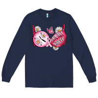 Navy Hour Breast Cancer Bra Long Sleeve Tee - Artiststas