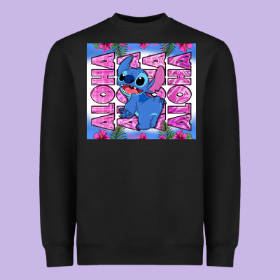 Aloha Stitch Heavyweight Sweatshirt Designed By Zillion Design Studio