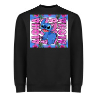 Black aloha stitch Heavyweight Sweatshirt - Zillion Design Studio