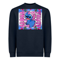 Navy aloha stitch Heavyweight Sweatshirt - Zillion Design Studio