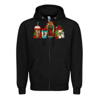 Black lady of guadalupe coffee Zipper Hoodie - Jasminsmagicworld