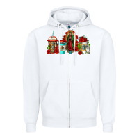 White lady of guadalupe coffee Zipper Hoodie - Jasminsmagicworld
