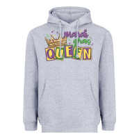 Heather Grey mardi gras queen Heavyweight Hoodie - MaliasSmallBusiness