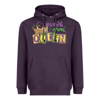 Plum mardi gras queen Heavyweight Hoodie - MaliasSmallBusiness
