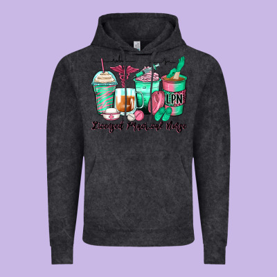 Licensed Practical Nurse Coffee Cups Vintage Hoodie Designed By Zillion Design Studio