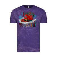 Cloud Purple happy yeehawliday Vintage Tee - CowhideDigitalArt