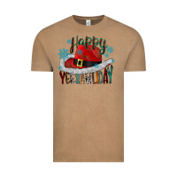 Vintage Coffee happy yeehawliday Vintage Tee - CowhideDigitalArt