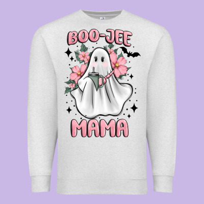 Boo Jee Mama Premium Sweatshirt Designed By Maliassmallbusiness