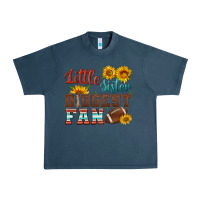 Midnight Navy little sister biggest fan american football Urban Heavy Tee - HRA Design Shop