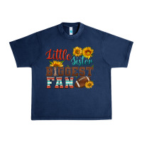 Navy little sister biggest fan american football Urban Heavy Tee - HRA Design Shop