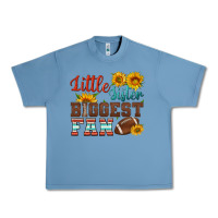 Pebble Blue little sister biggest fan american football Urban Heavy Tee - HRA Design Shop