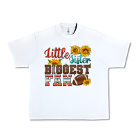 White little sister biggest fan american football Urban Heavy Tee - HRA Design Shop